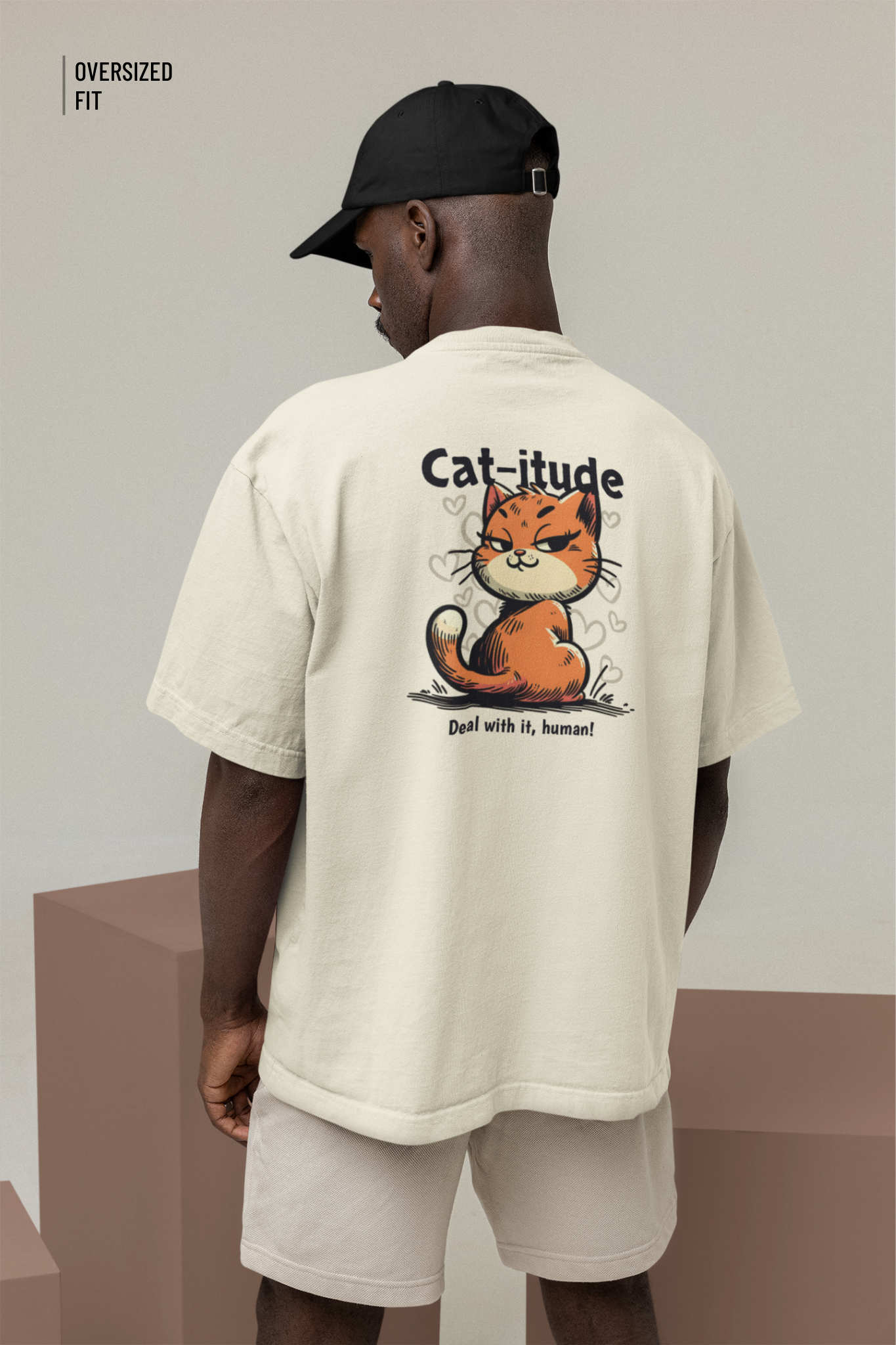 Catitude Oversized T-Shirt