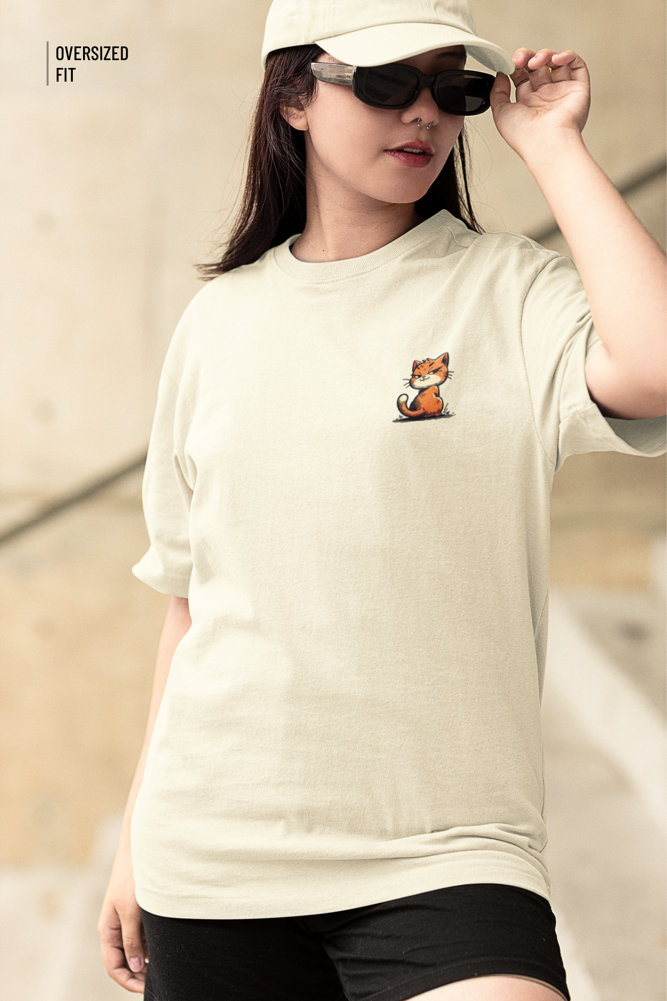 Catitude Oversized T-Shirt