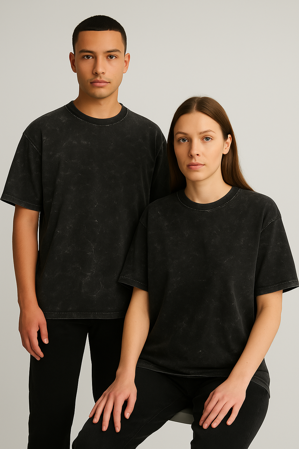 Basic Acid Wash Oversized T-Shirt