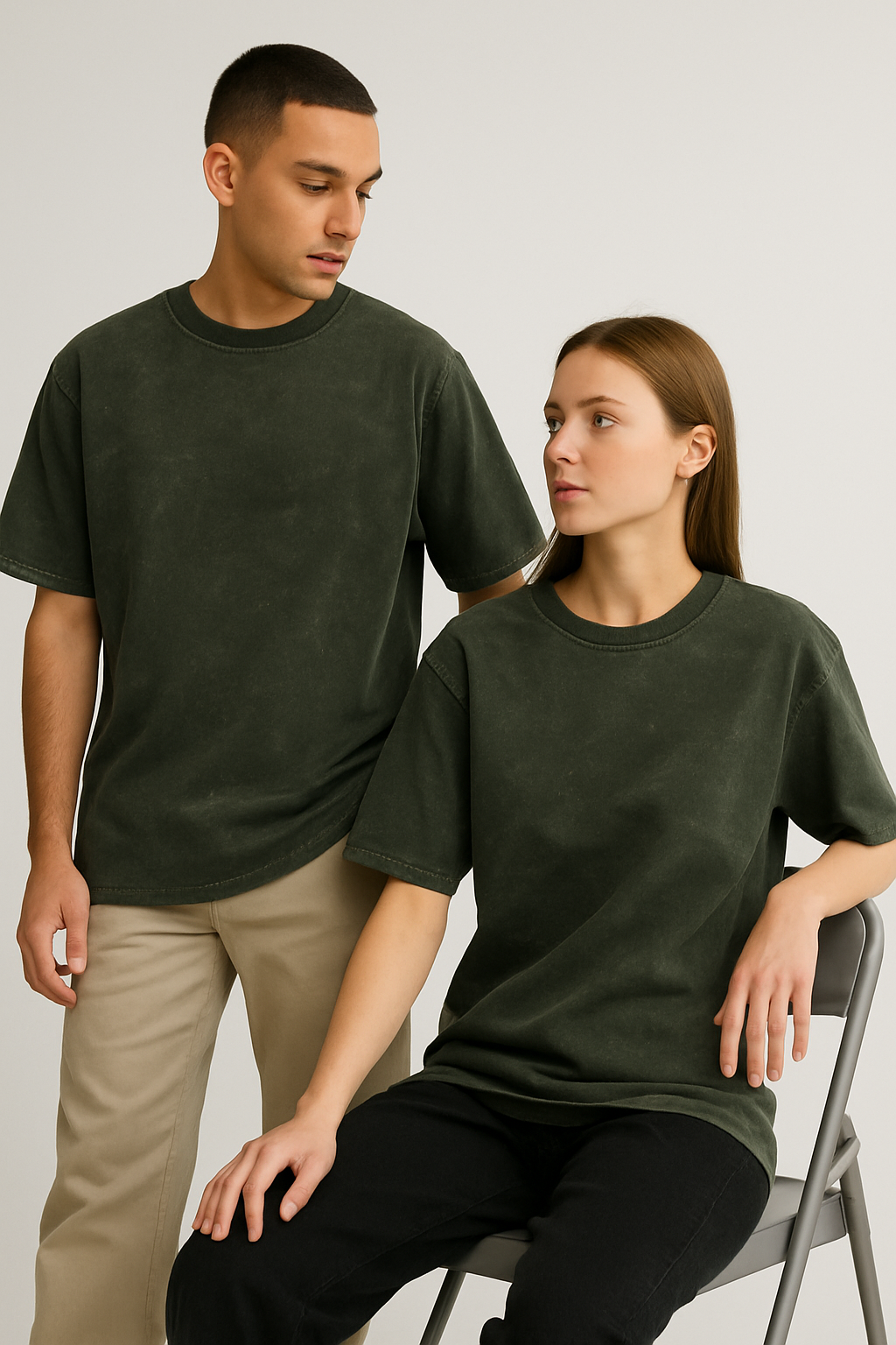 Basic Acid Wash Oversized T-Shirt