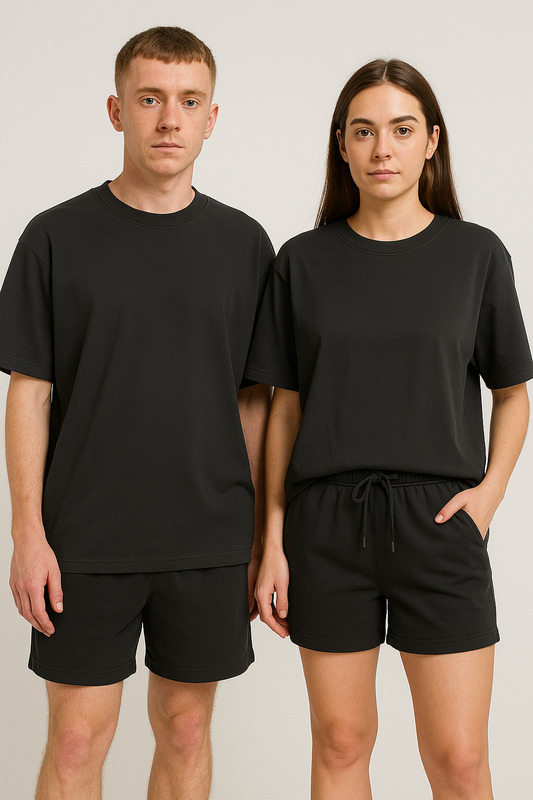 Basic Terry Cotton Oversized Co-ord Set