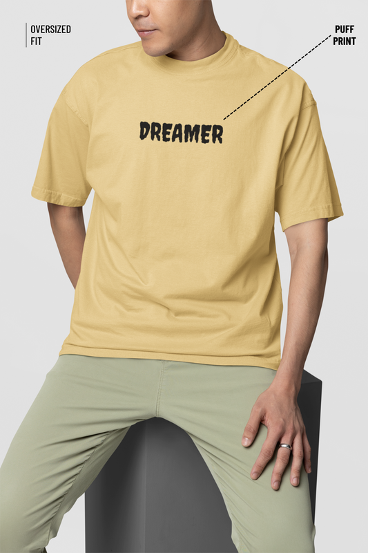 Dreamer Puff Print Oversized T-Shirt